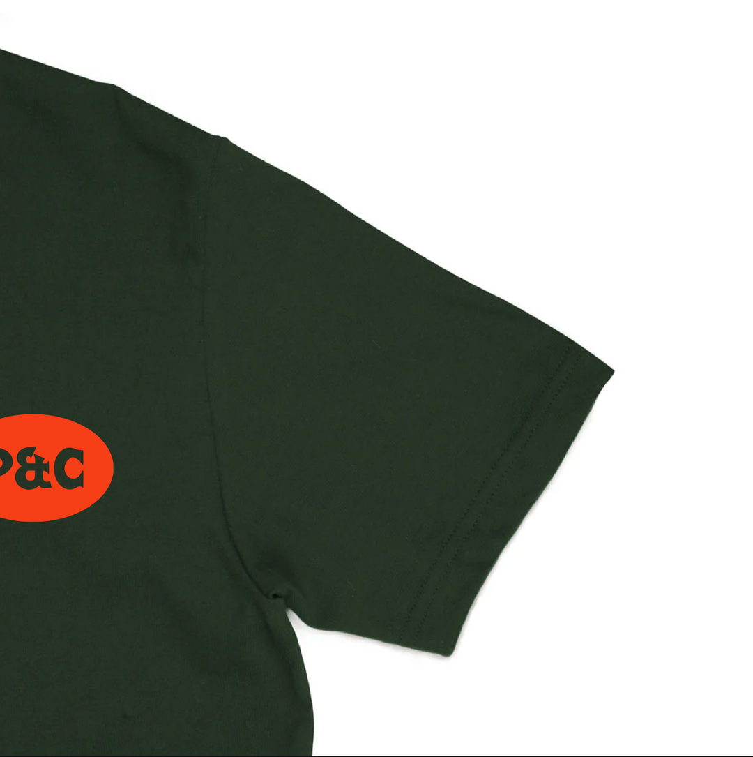 Private & Co. "Lucky Cat" Tee - Forest Green