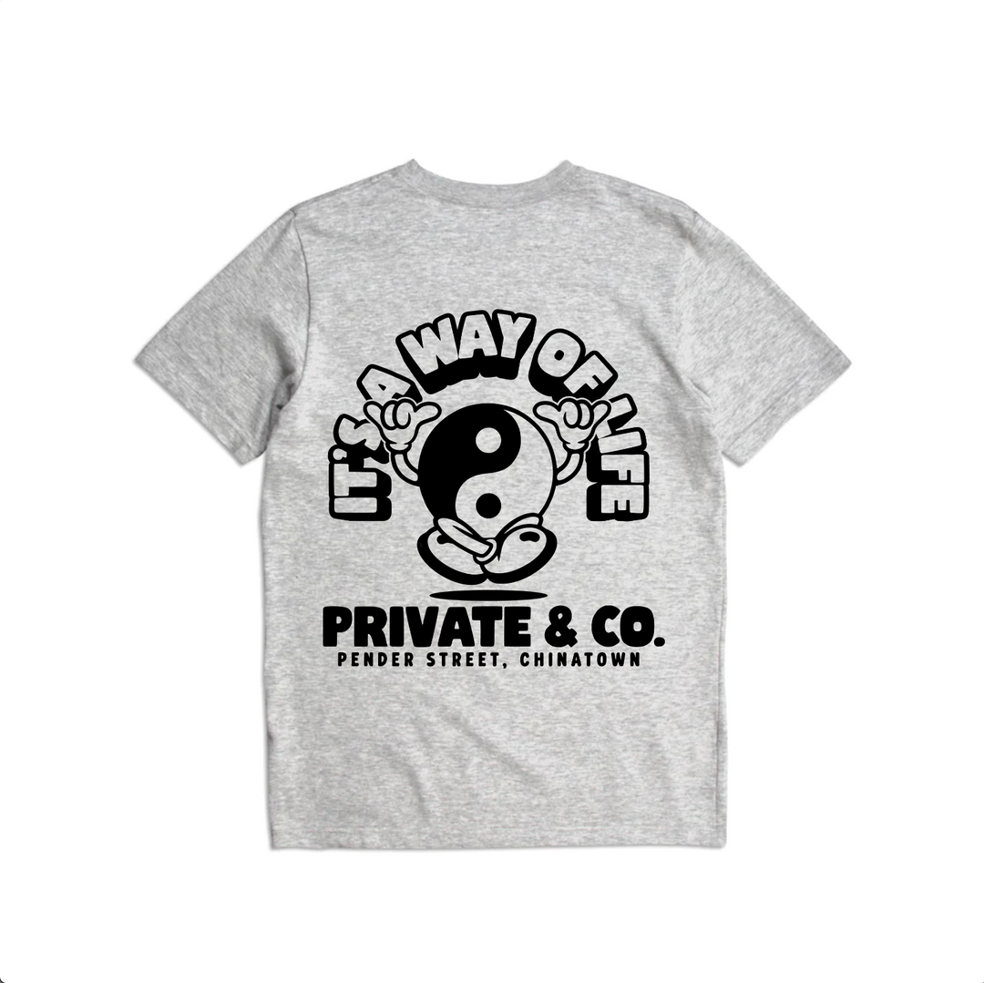 Private & Co. "Way Of Life" Tee - Gray