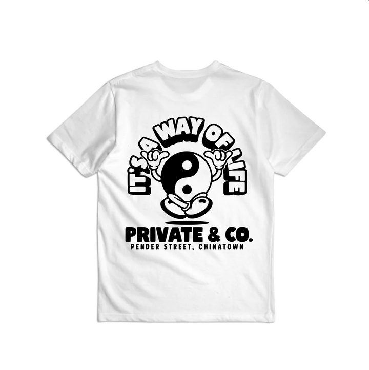 Private & Co. "Way Of Life" Tee - White