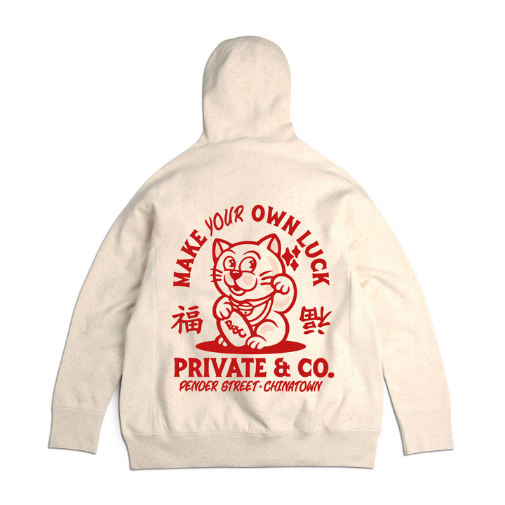 Private & Co. "Lucky Cat" Hoodie - Confetti