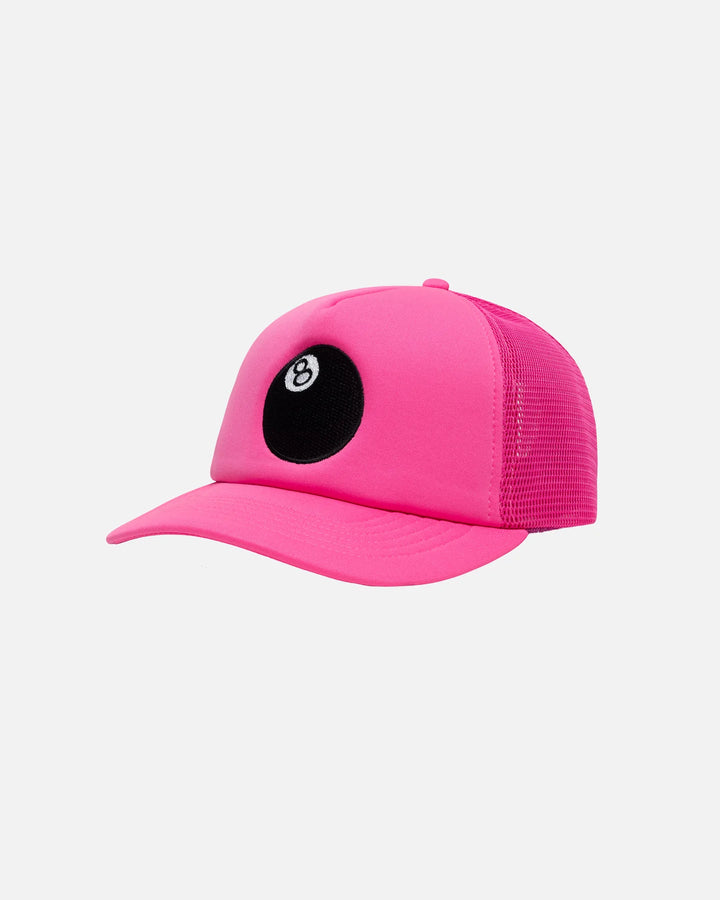 Stüssy 8 Ball Trucker Hat Pink