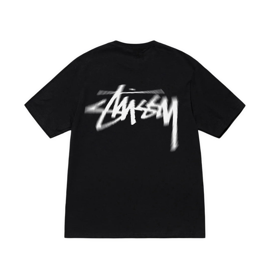 Stüssy Dizzy Stock Logo Tee Shirt Black
