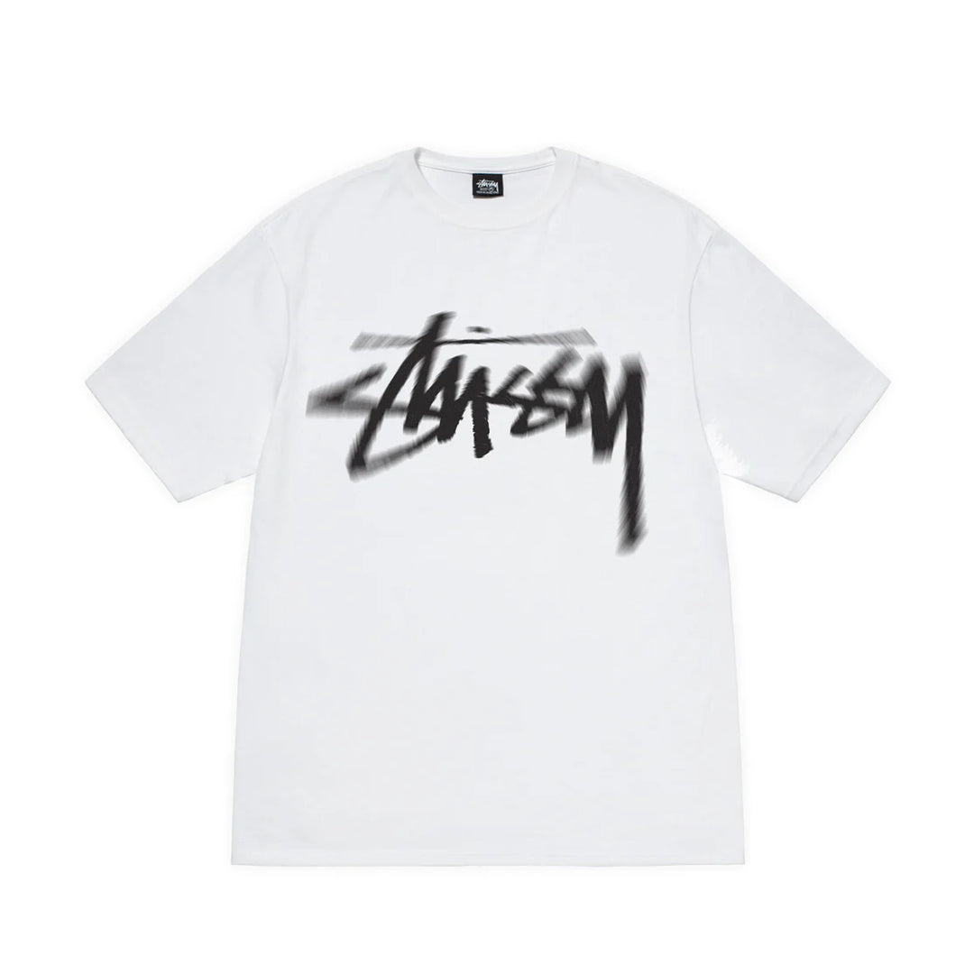 Stüssy Dizzy Stock Logo Tee Shirt White