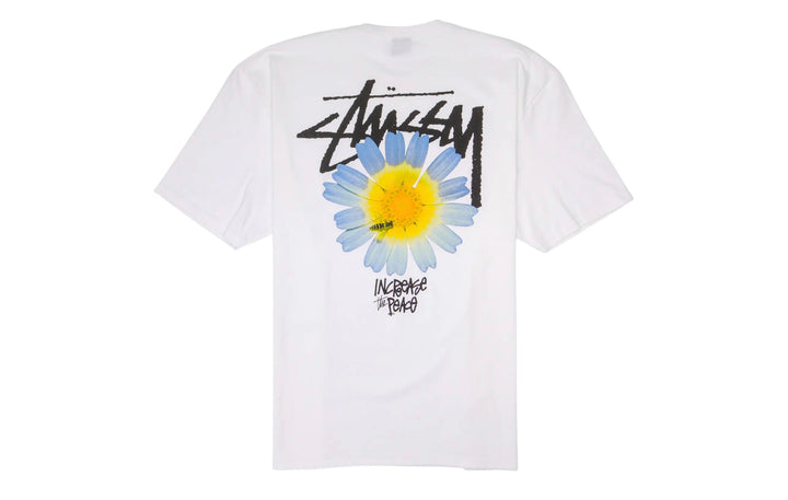 Stüssy Increase The Peace Flower Tee Shirt White