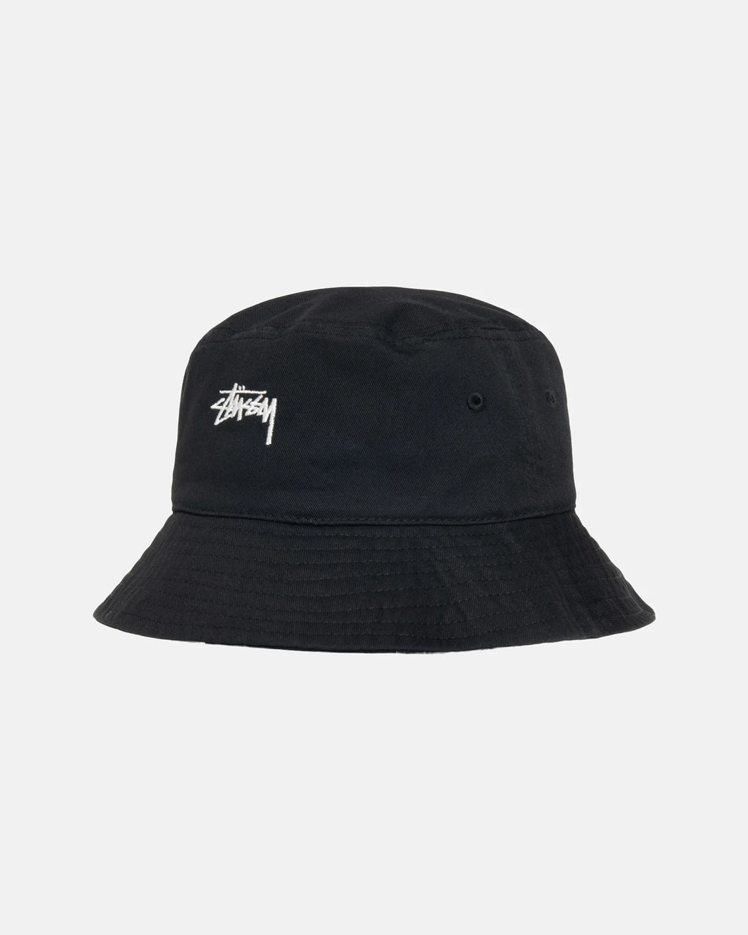 Stussy Small Stock Logo Bucket Hat Black