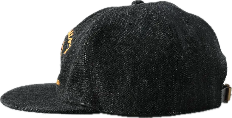 The Flat Head - Speed Queen Denim Hat Black [FN-HC008]