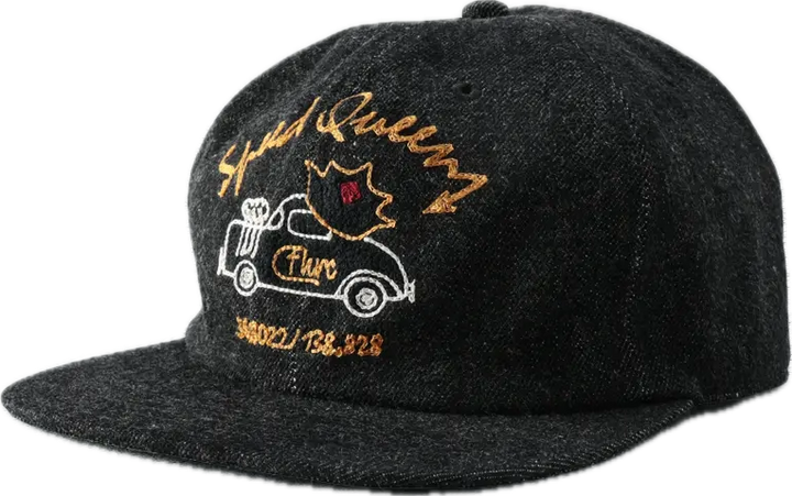 The Flat Head - Speed Queen Denim Hat Black [FN-HC008]