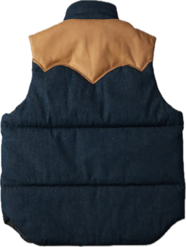 The Flat Head - 12.5oz Denim Puff Vest [FN-OJ-DPV001] ON PREORDER*