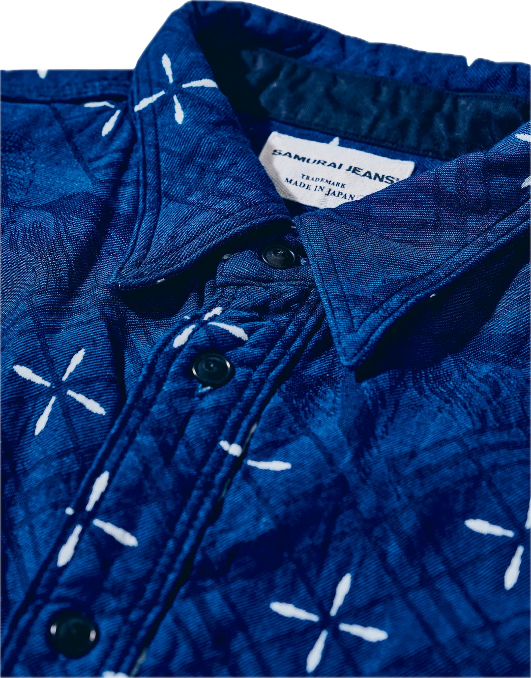 Samurai - Narihirabishi Goldfish Pattern Jacquard Work Shirt [SSS25-02] ON PREORDER*