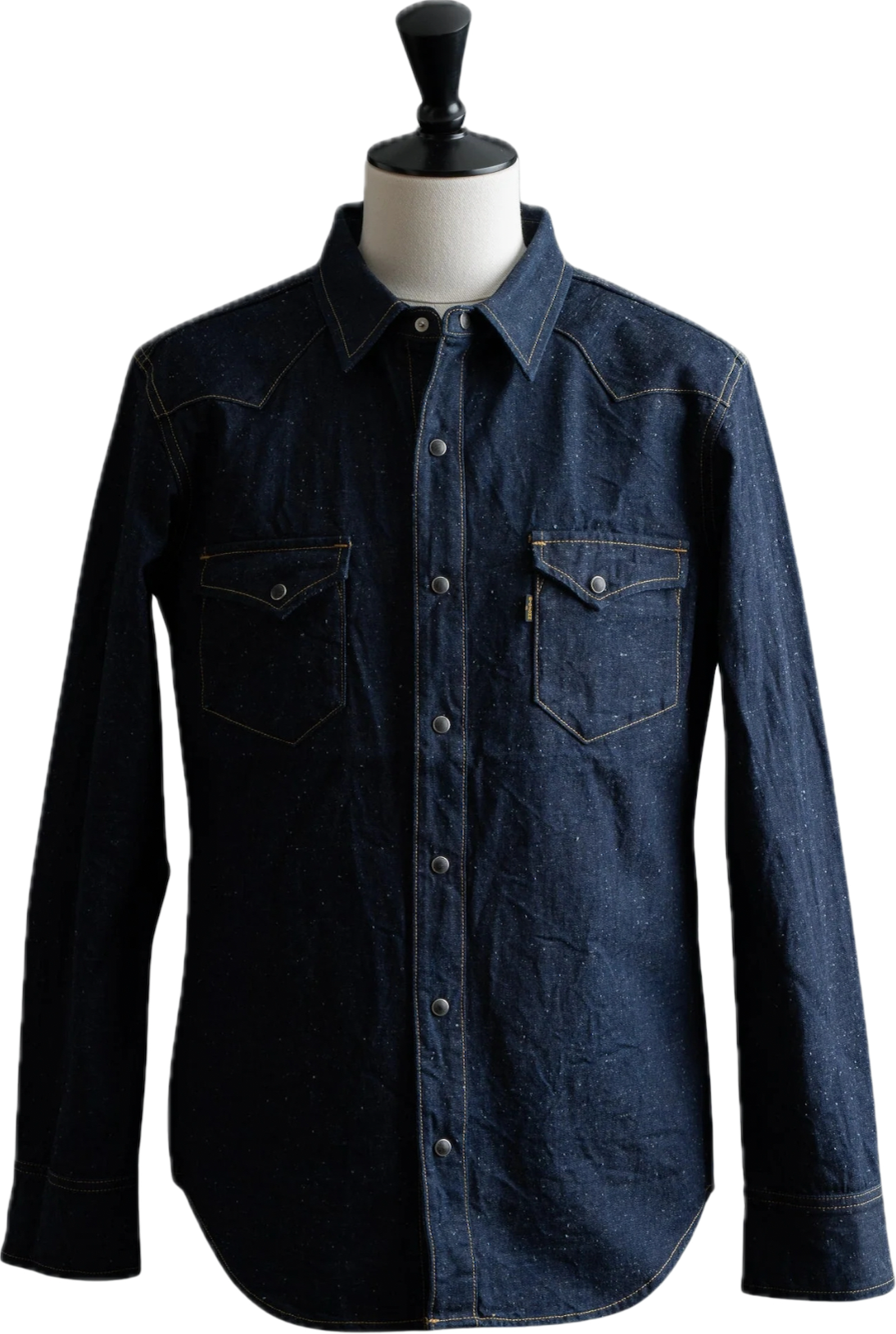 Big John - 10oz Selvedge Denim Western Shirt 001 [MS004E]