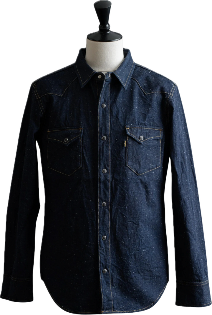 Big John - 10oz Selvedge Denim Western Shirt 001 [MS004E] ON PREORDER*