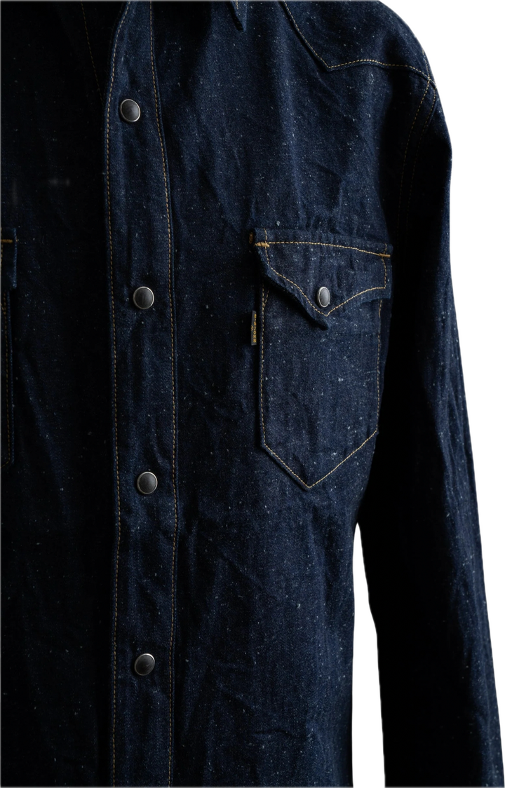Big John - 10oz Selvedge Denim Western Shirt 001 [MS004E] ON PREORDER*