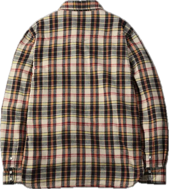 The Flat Head - Check Flannel Western Shirt Ivory [FN-SNW-014L] ON PREORDER*