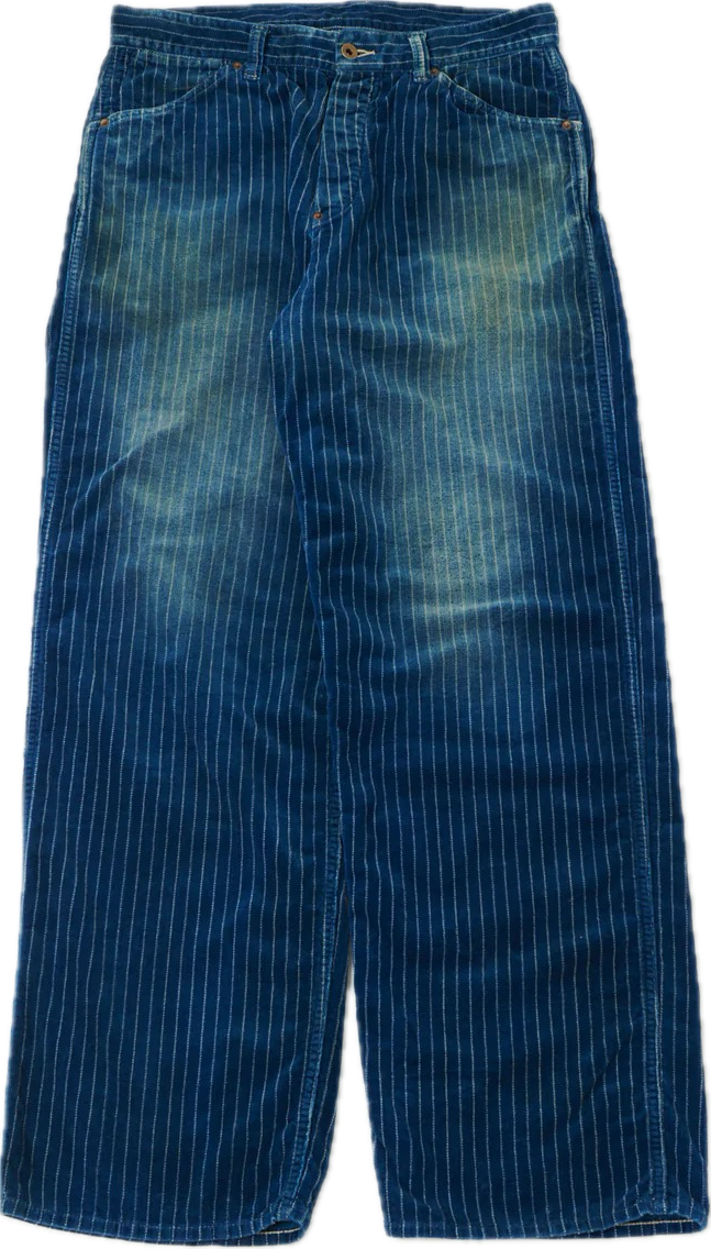 Full Count - Indigo Wabash Corduroy Washed Work Pants H.W [1129HW-4]