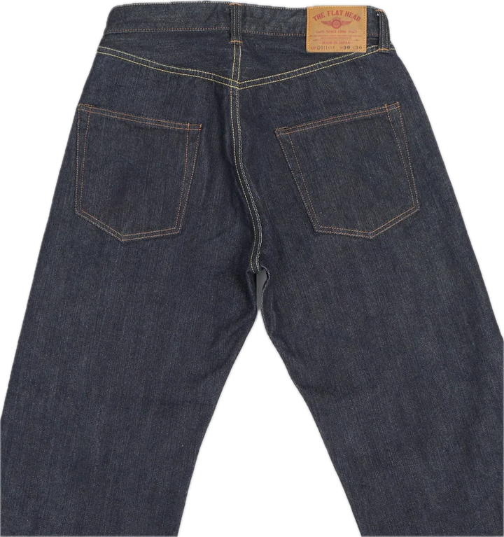 The Flat Head 14.5oz Wide Straight Denim Jeans - [FN-D111]