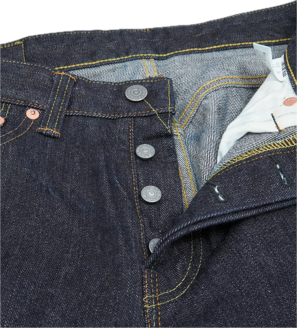 The Flat Head 14.5oz Wide Straight Denim Jeans - [FN-D111]