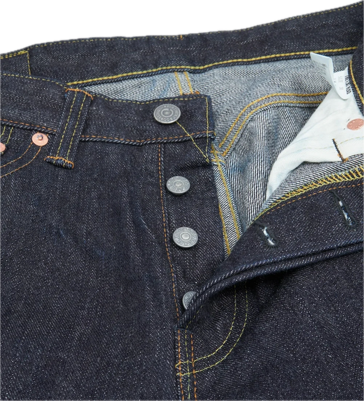 The Flat Head 14.5oz Wide Straight Denim Jeans - [FN-D111]