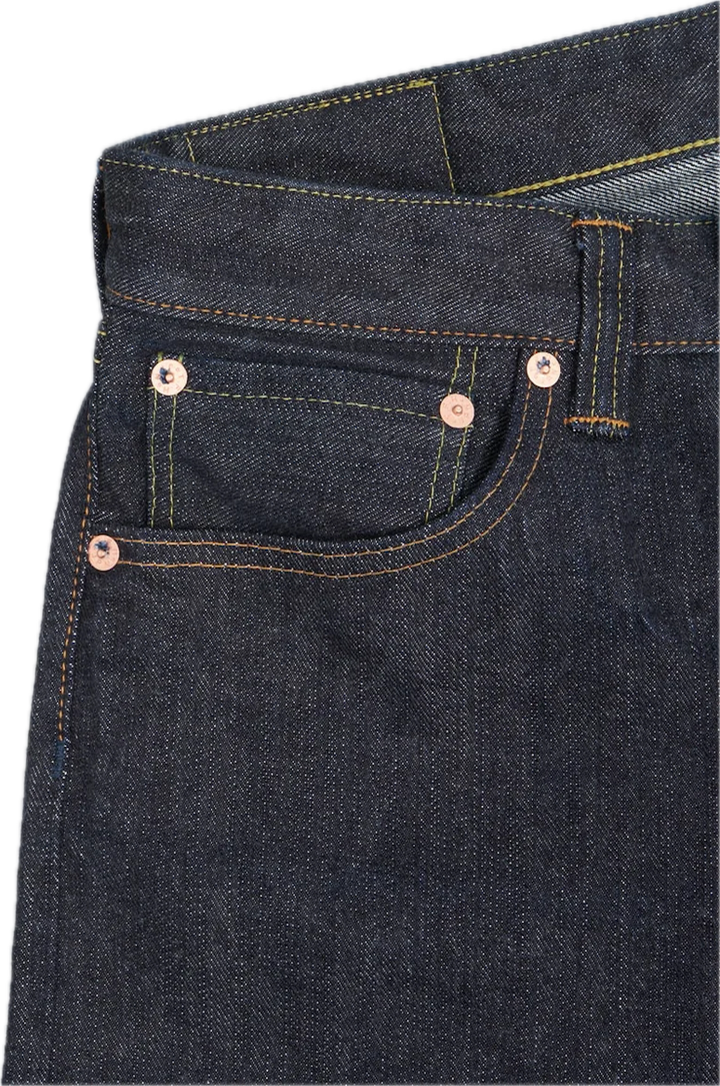 The Flat Head 14.5oz Wide Straight Denim Jeans - [FN-D111]