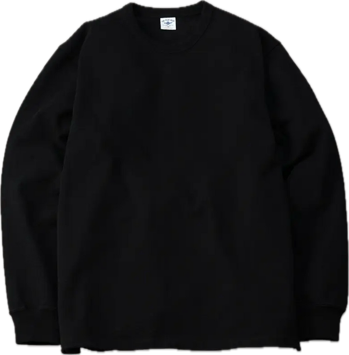 The Flat Head - 20oz Heavy Long Sleeve Loop-wheel Shirt - Black [FN-HTKL-001]