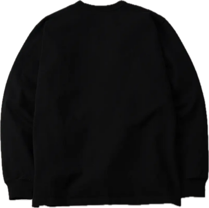 The Flat Head - 20oz Heavy Long Sleeve Loop-wheel Shirt - Black [FN-HTKL-001]
