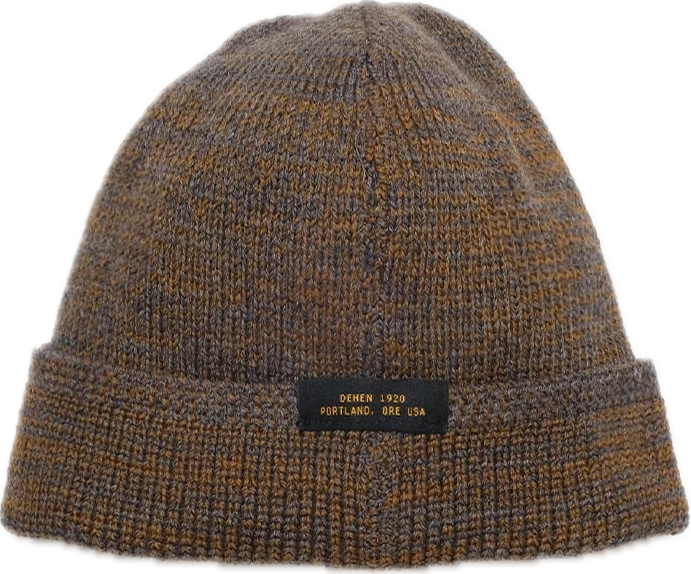 Dehen 1920 - Wool Knit Watch Cap Charcoal/Goldmine [WKC001]