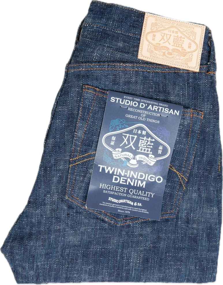 Studio D'Artisan - "SOU-AI Twin Indigo" 16oz Regular Straight Jeans [D1894S]