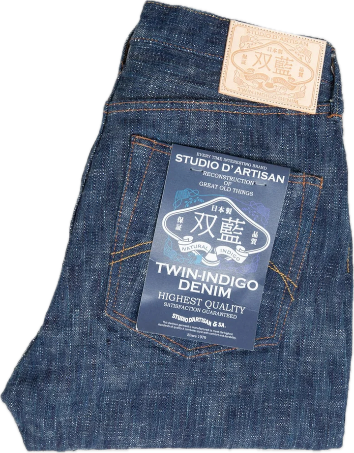 Studio D'Artisan - "SOU-AI Twin Indigo" 16oz Regular Straight Jeans [D1894S] ON PREORDER*