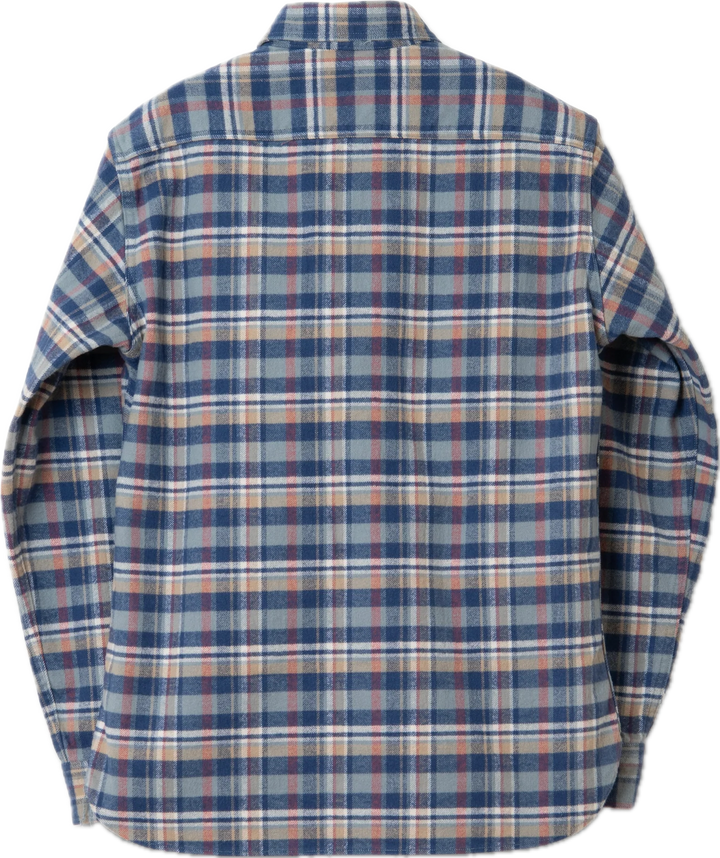 Studio D'Artisan - No.8 Heavyweight Check Flannel Shirt Blue [5735] ON PREORDER*