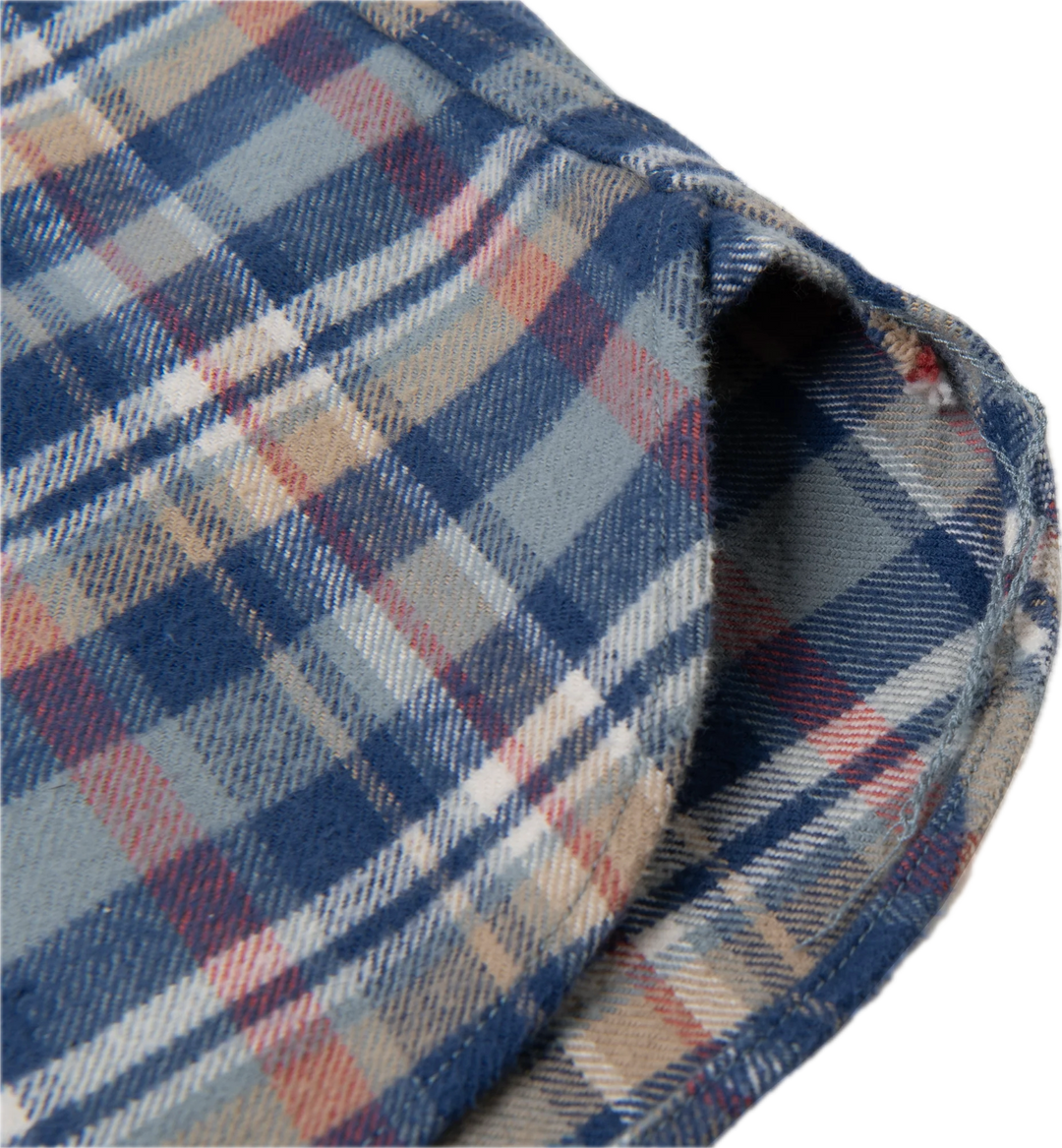 Studio D'Artisan - No.8 Heavyweight Check Flannel Shirt Blue [5735] ON PREORDER*