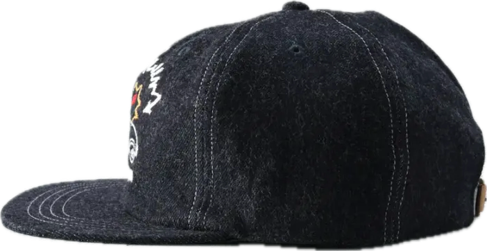 The Flat Head Speed Queen Denim Hat - Blue [FN-HC008]
