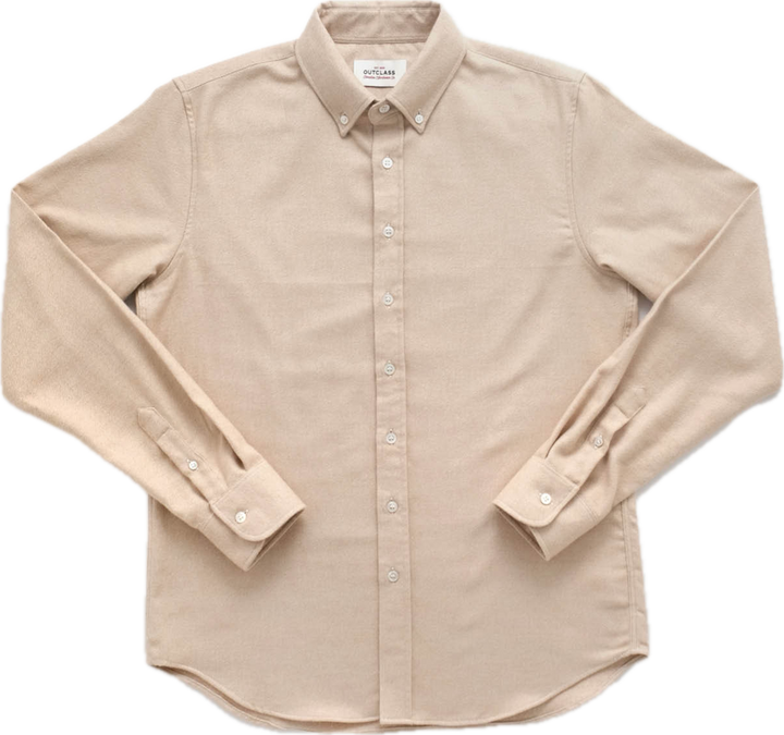 Outclass – Ivory Twill Flannel Classic Shirt [2371]