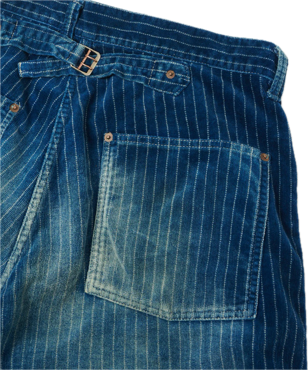 Full Count - Indigo Wabash Corduroy Washed Work Pants H.W [1129HW-4]