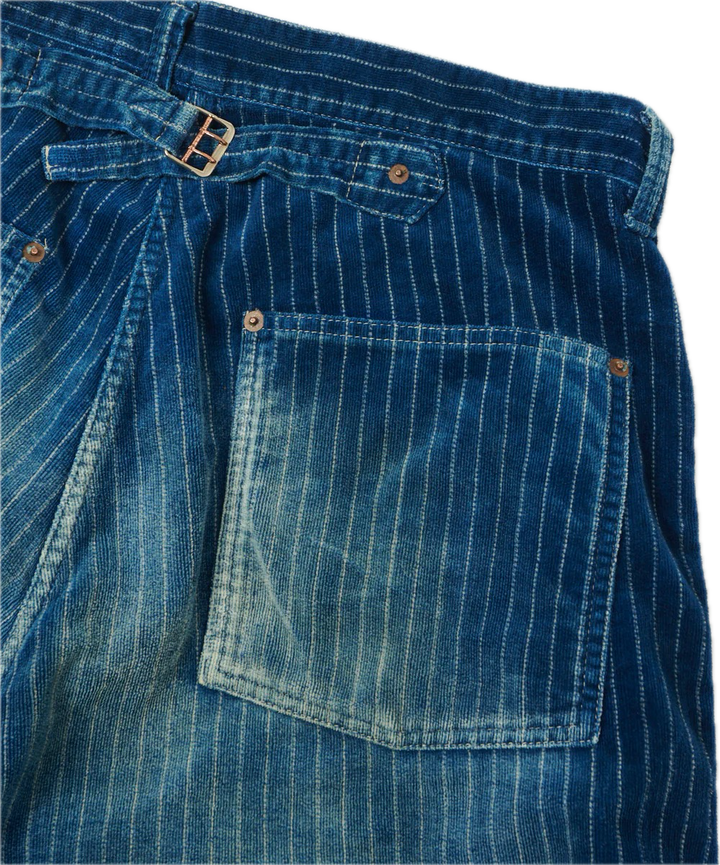 Full Count - Indigo Wabash Corduroy Washed Work Pants H.W [1129HW-4]