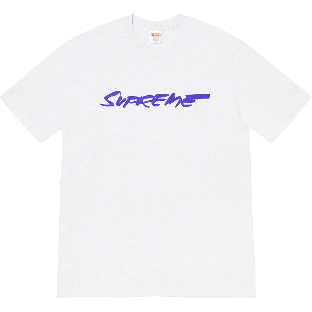 Supreme Futura Logo Tee Shirt Ash Grey