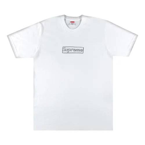 Supreme Kaws Chalk Logo Tee Shirt White