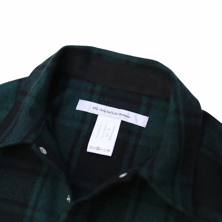 EEL - Pickel Blouson Check Shirt Green [E-24470]