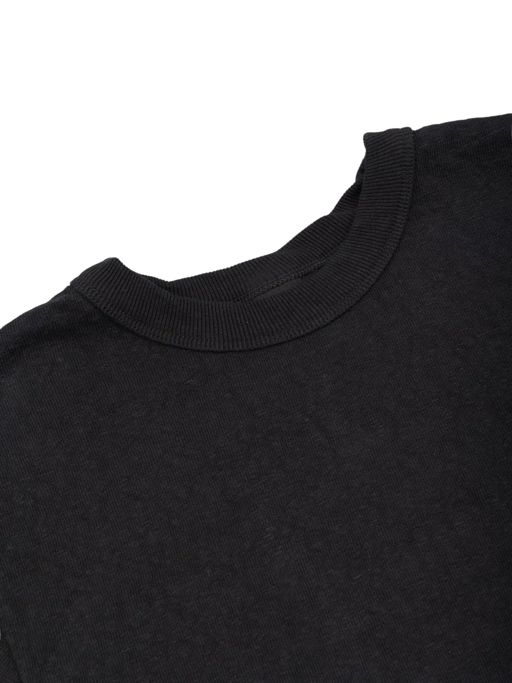 UES - No. 8 Slub Nep Short Sleeve T-Shirt Black [652321] ON PREORDER*