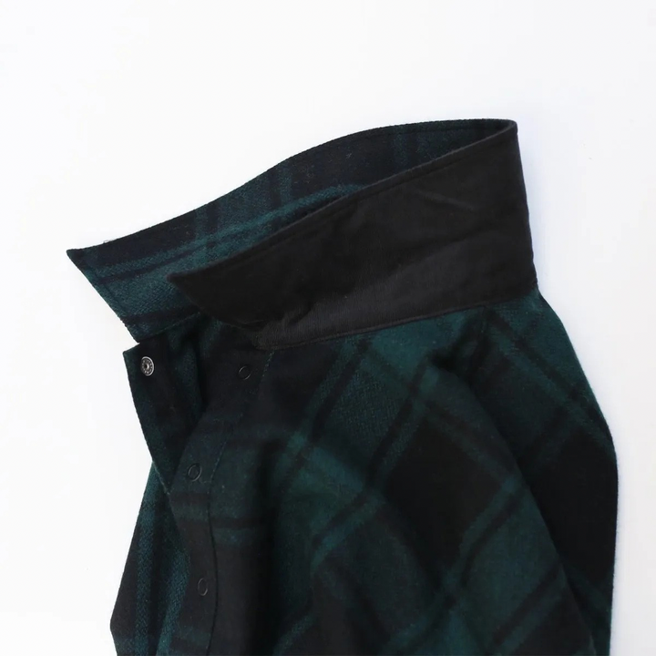 EEL - Pickel Blouson Check Shirt Green [E-24470]