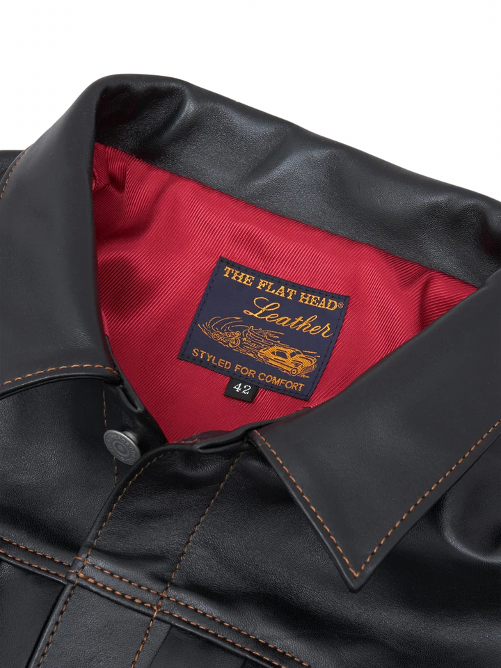 The Flat Head - Horsehide 50's Leather Jacket [FN-LJ-HJ002]