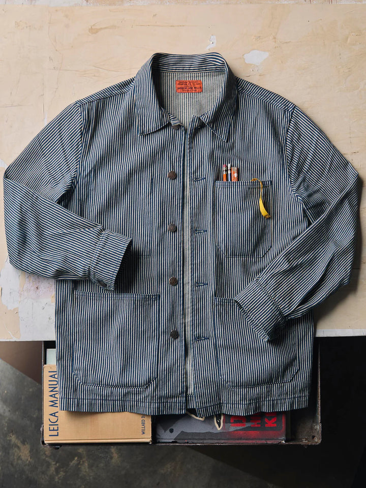 Imogene + Willie - Utility Coat Hickory Stripe ON PREORDER*
