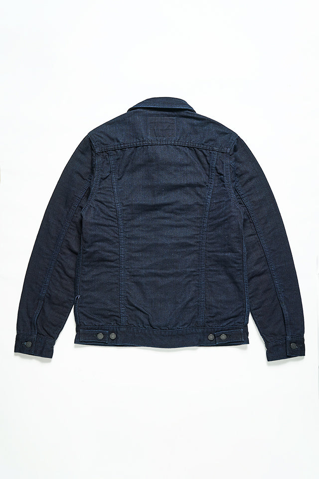 Pure Blue Japan Double Face Indigo Stripe Type 2 Jacket [6115]