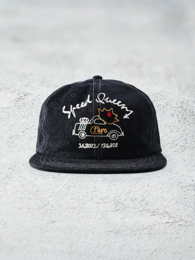 The Flat Head - Speed Queen Denim Hat Blue [FN-HC008]
