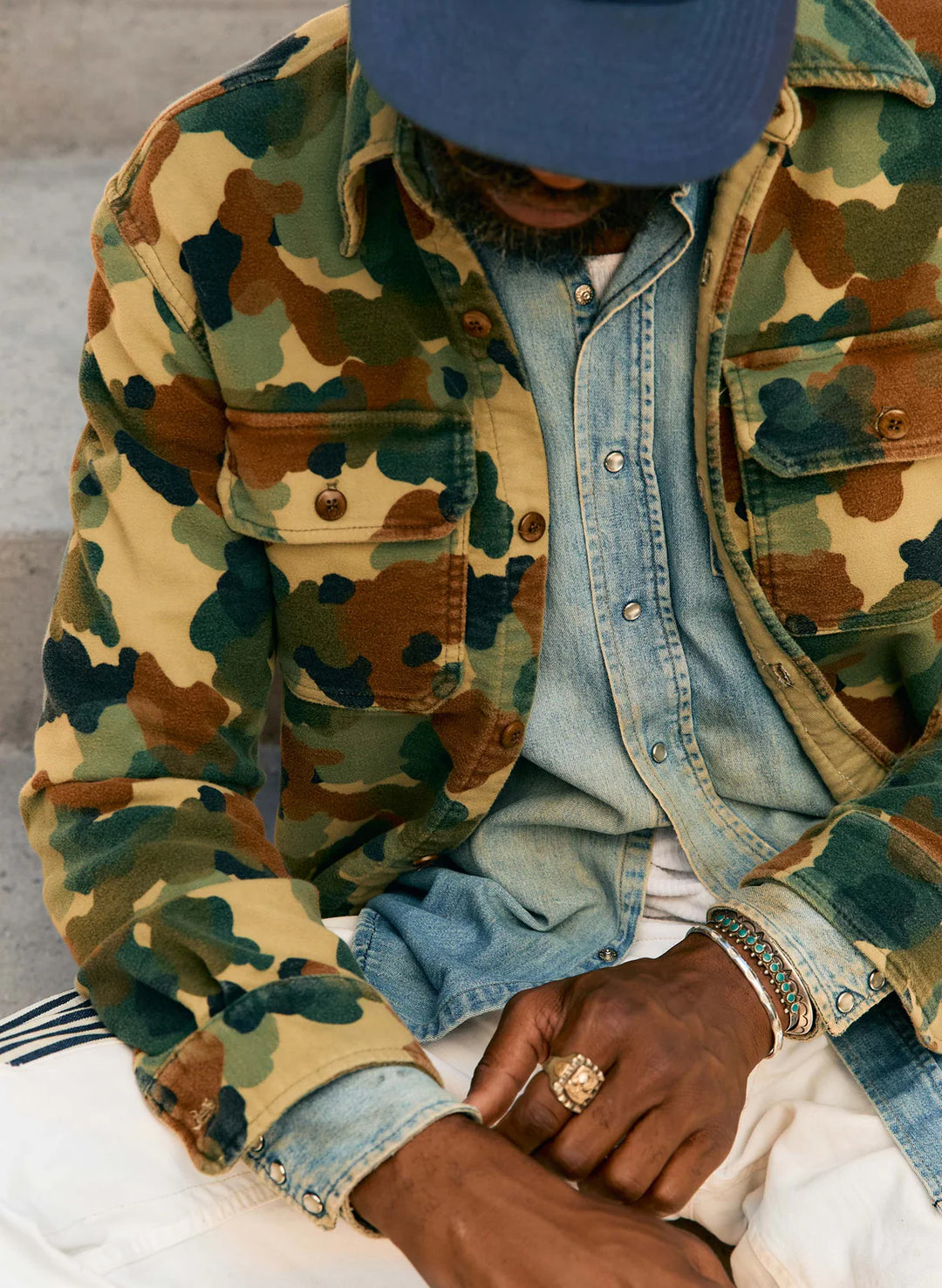 Imogene + Willie - "The Griffin" Moleskin Workshirt Painted Camo