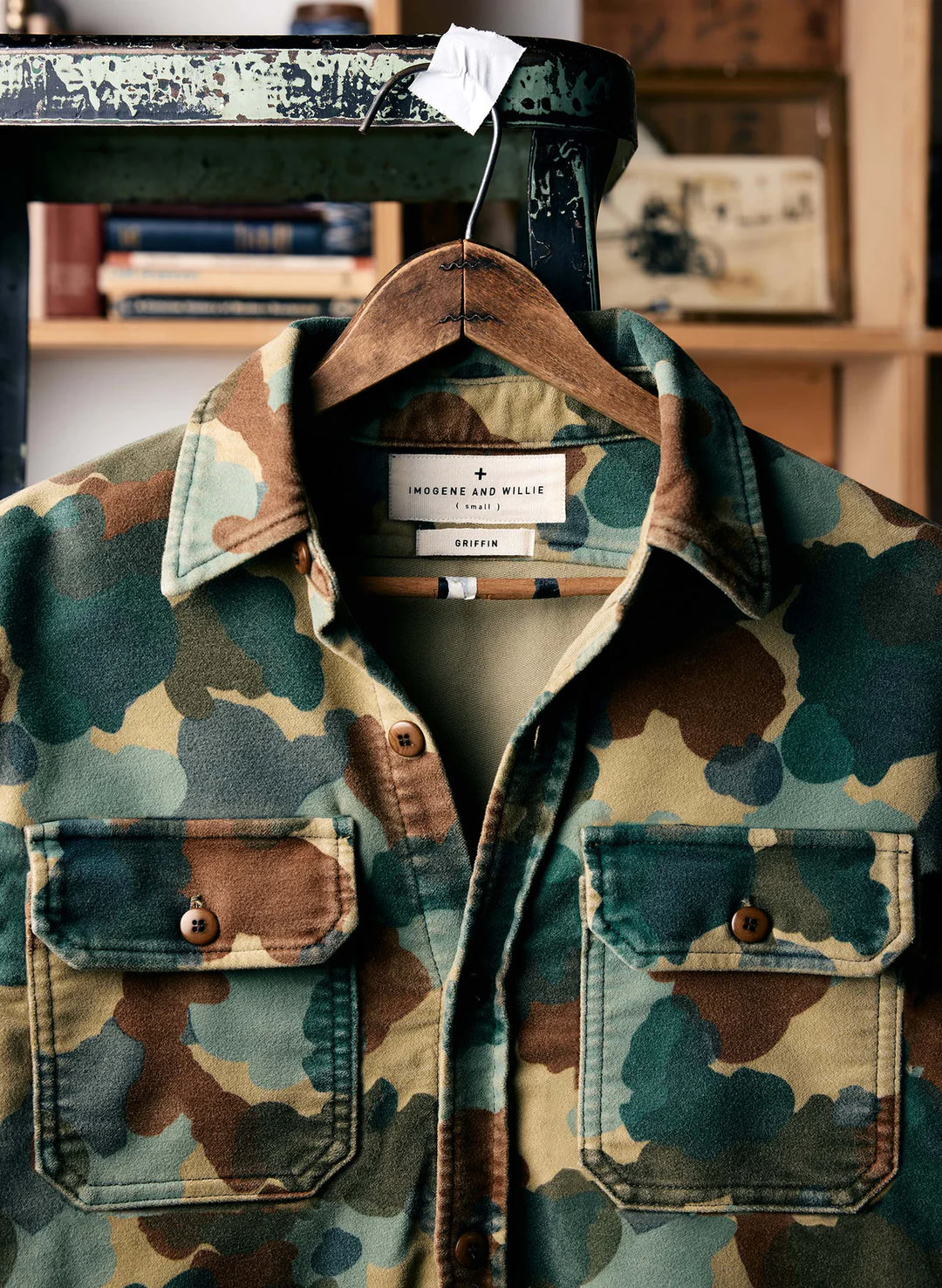 Imogene + Willie - "The Griffin" Moleskin Workshirt Painted Camo