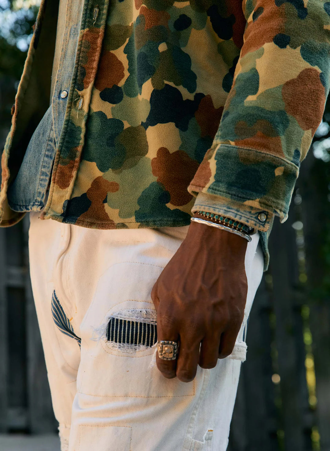 Imogene + Willie - "The Griffin" Moleskin Workshirt Painted Camo