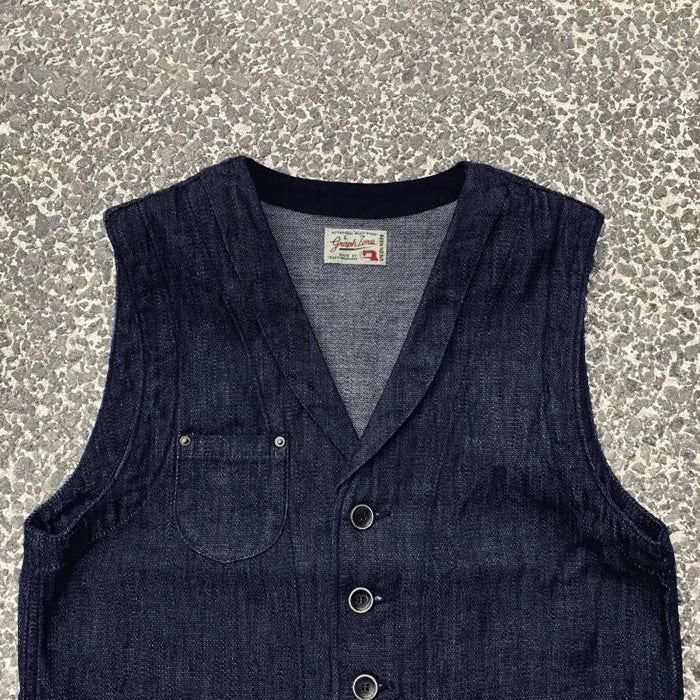 Graph Zero Shawl Collar Vest