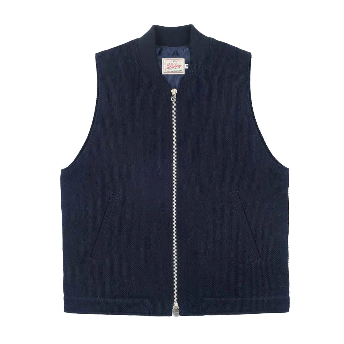 Dehen 1920 - Flight Vest Sashi-Ori Cotton Indigo [JV093-INS]