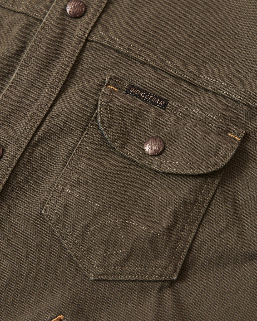 Indigofera - Fargo Quarter Canvas Olive/Black