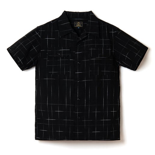 Studio D'Artisan - Kasuri Short-Sleeved Shirt Black [5720]