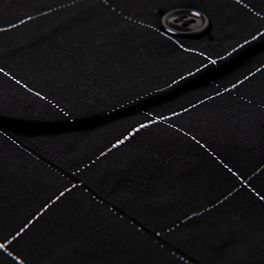 Studio D'Artisan - Kasuri Short-Sleeved Shirt Black [5720]
